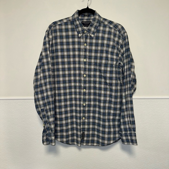 American Eagle Outfitters Men’s Shirt Small Multicolor Long Sleeve Button Down - Picture 5 of 10
